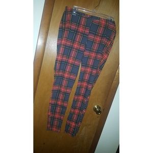 Plaid leggings